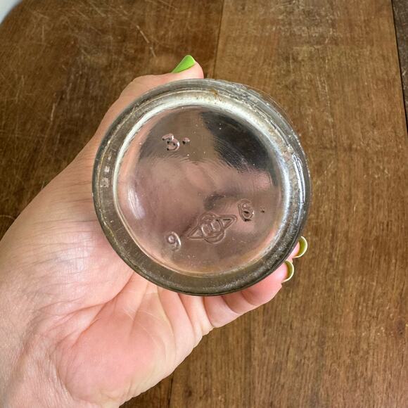 Mojonnier Dairy Owens Illinois 1 pt one pint milk bottle & rubber stopper - Picture 4 of 11